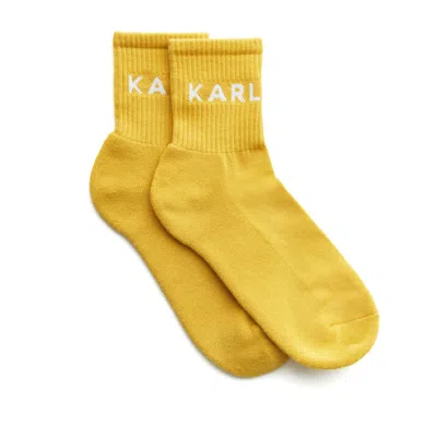 Karlina's Women's Yellow / Orange Signature Socks In Sunset