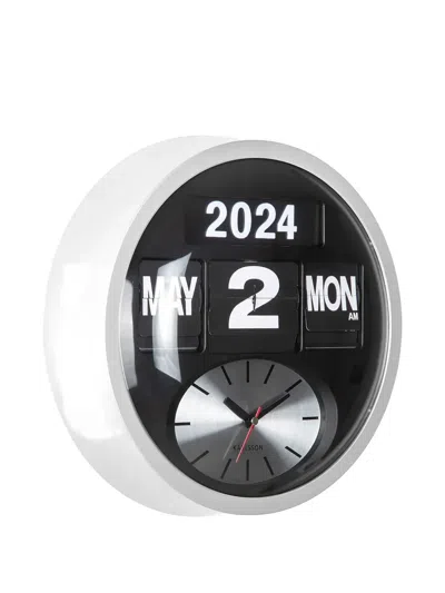 Karlsson Calendar Analogue Clock In White