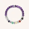 Karma And Luck Balanced Spirit - Chakra Amethyst Stone Bracelet