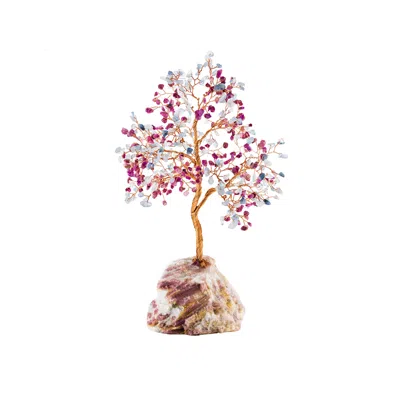 Karma And Luck Blue / Pink Soothing Optimism - Feng Shui Tree In Multi