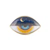 Karma And Luck Blue / White / Yellow Nocturnal Peace - Evil Eye Ceramic Statue
