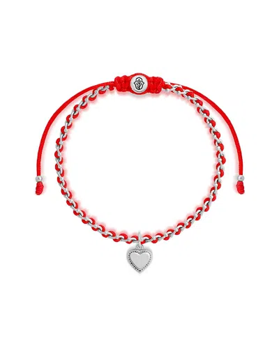 Karma And Luck Boundless Affection Red String Heart Bracelet In Multi