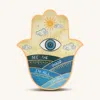 Karma And Luck Captivating Optimism Large Hamsa Wall Blessing In Gold