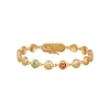 Karma And Luck Celestial Blessings Multi-symbol Bracelet In Gold/multicolor