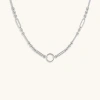 Karma And Luck Celestial Ties Silver Necklace