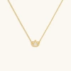 Karma And Luck Centered Mindset Lotus Mother Of Pearl Necklace