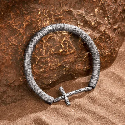 Karma And Luck Divine Protection - Cross Heishi Bracelet