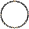 Karma And Luck Earth Guardian In Dark Grey/gold/turquoise