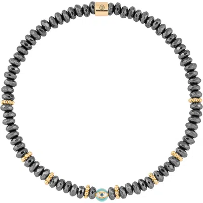 Karma And Luck Earth Guardian In Dark Grey/gold/turquoise