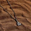 Karma And Luck Enlightened Being- Silver Thai Buddha Pendant Necklace