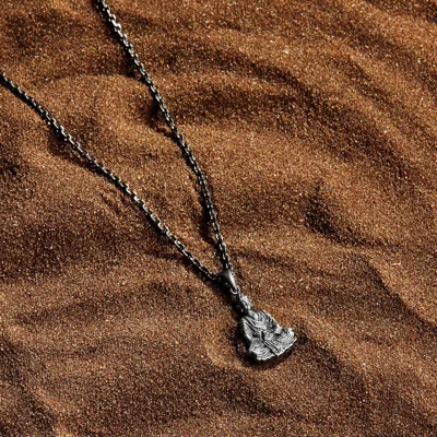 Karma And Luck Enlightened Being- Silver Thai Buddha Pendant Necklace