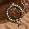 Karma And Luck Enlightened Contemplation - Turquoise Mantra Bracelet