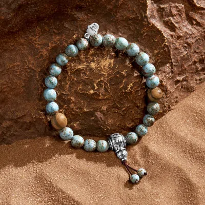 Karma And Luck Enlightened Contemplation - Turquoise Mantra Bracelet