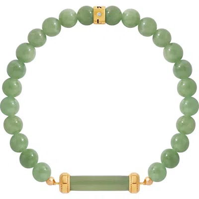 Karma And Luck Eternal Dawn Jade Serenity Bracelet In Green