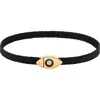 Karma And Luck Evil Eye Black String Bracelet In Black
