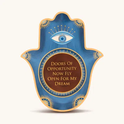 Karma And Luck Flourishing Growth Ceramic Large Hamsa Wall Blessing
