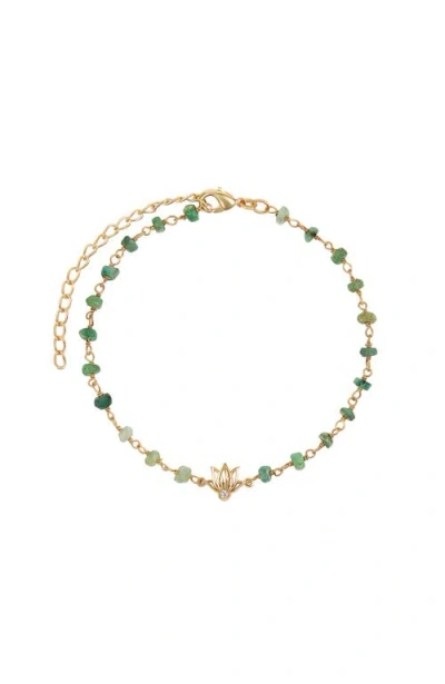 Karma And Luck Focused Serenity In Green/gold