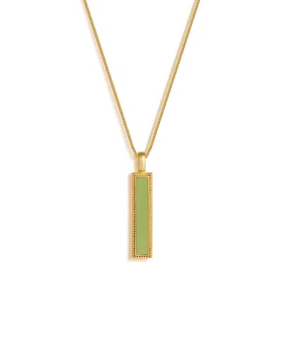 Karma And Luck Fortune's Path Jade Luck Necklace In Gold