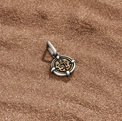 Karma And Luck Fortune Seeker - Silver Chinese Coin Charm