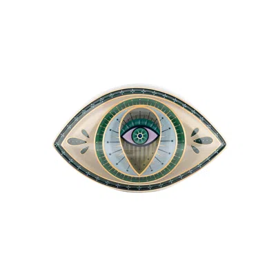 Karma And Luck Green Protective Abundance - Evil Eye Ceramic Statue