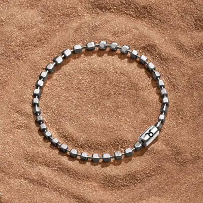 KARMA AND LUCK GROUNDED EXISTENCE STERLING SILVER TAURUS BRACELET
