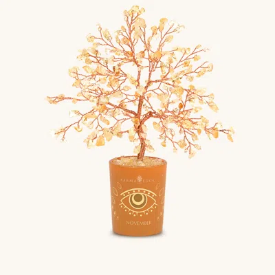 KARMA AND LUCK ILLUMINATED PATH CITRINE NOVEMBER BIRTHDAY TREE