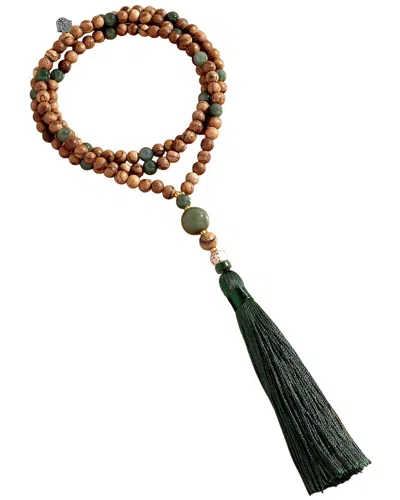 Karma And Luck Jadeite Beaded Necklace In Multi