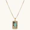 Karma And Luck Limited Edition - "the World" Tarot Card Necklace In Gold
