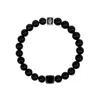 Karma And Luck Men's Black Powerful Vibrations - Matte Onyx Bracelet