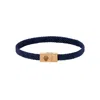 Karma And Luck Men's Blue / Gold Forever Grateful Blue String Bracelet