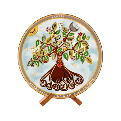 Karma And Luck Nurtured Growth Tree Of Life Plate