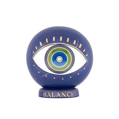 Karma And Luck Pink / Purple / Blue Activated Bliss - Evil Eye Chakra Statue
