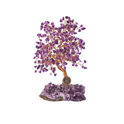 Karma And Luck Pink / Purple Calming Spirit - Amethyst Feng Shui Tree