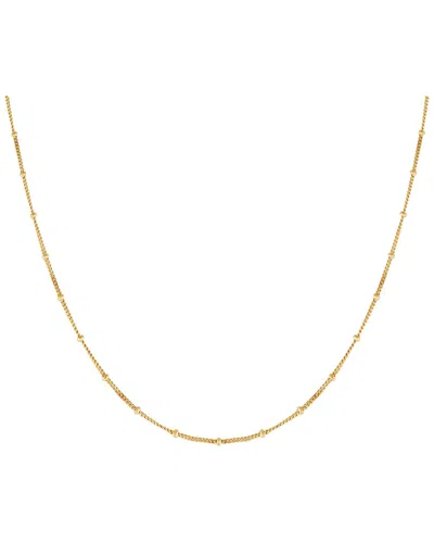 Karma And Luck Plated Chain Necklace In Gold