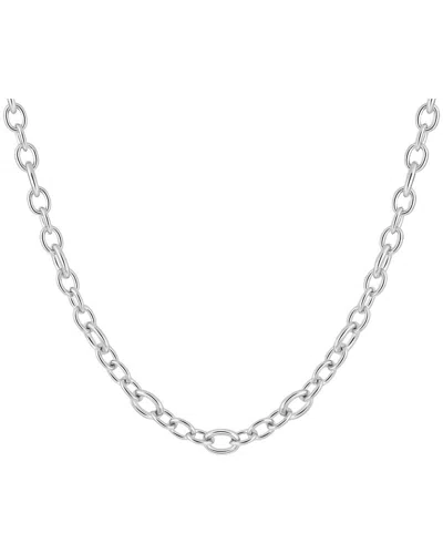 Karma And Luck Plated Chain Necklace In Metallic