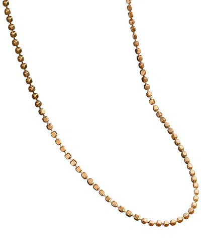 Karma And Luck Plated Chain Necklace In Yellow
