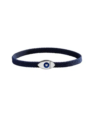 Karma And Luck Plated Cz Magnetic Bracelet In Green