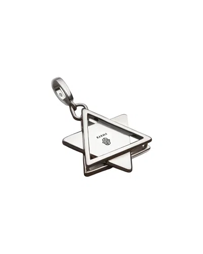 Karma And Luck Plated Onyx Pendant Charm In Pink