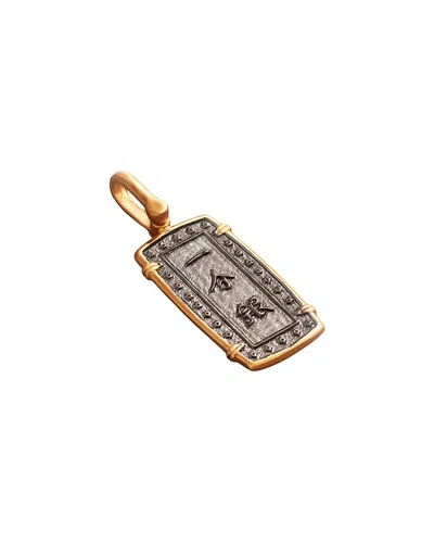 Karma And Luck Plated Pendant Charm In Gold