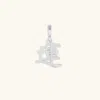 Karma And Luck Prosperity & Abundance Kanji "lucky" Rhodium Charm In Metallic