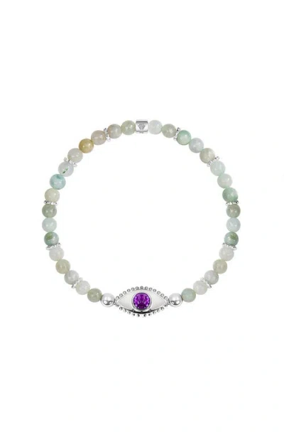 Karma And Luck Prosperity Magnet In Green/purple/silver