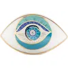 Karma And Luck Protected With Positivity In White/turquoise