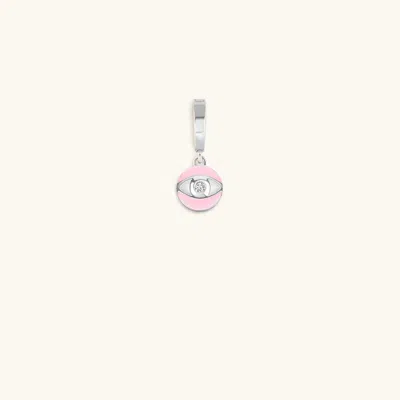 Karma And Luck Protection & Peace Evil Eye Charm In Pink