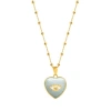 Karma And Luck Serene Love In Gold/pastel Green