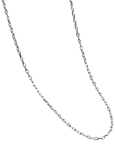 Karma And Luck Silver Chain Necklace In Metallic