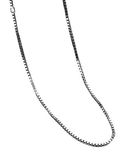 Karma And Luck Silver Chain Necklace In Metallic