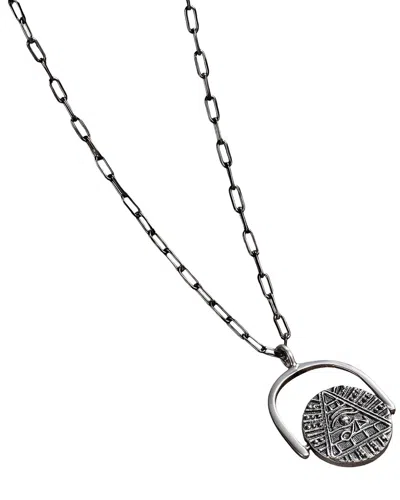 Karma And Luck Silver Pendant Necklace