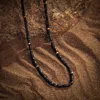 Karma And Luck Spiritual Alignment - Black Onyx Heishi Choker Necklace