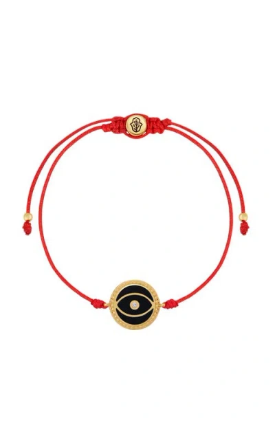 Karma And Luck Stabilizing Energy Black Onyx Evil Eye Red String Bracelet