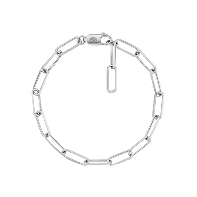 Karma And Luck Women's Blissful Connection Silver Chain Bracelet